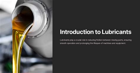 Introduction to Lubricants