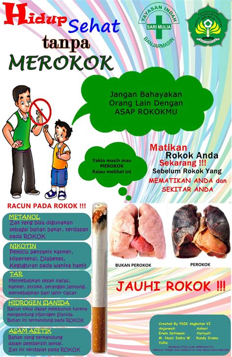 Contoh Poster Bahaya Merokok