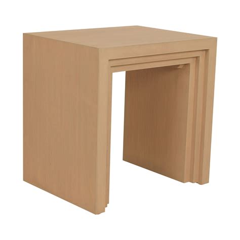 cascade rectangular side table indigo road