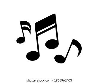 Vector Illustration Musical Notes On White Stock Vector (Royalty Free ...