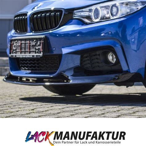 Lackiert Bi Colour Schwarz Glanz Estoril Blau Frontspoiler Sport