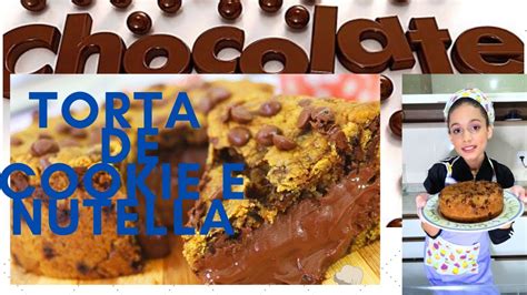 Torta cookie nutella receita fácil aprenda agora YouTube