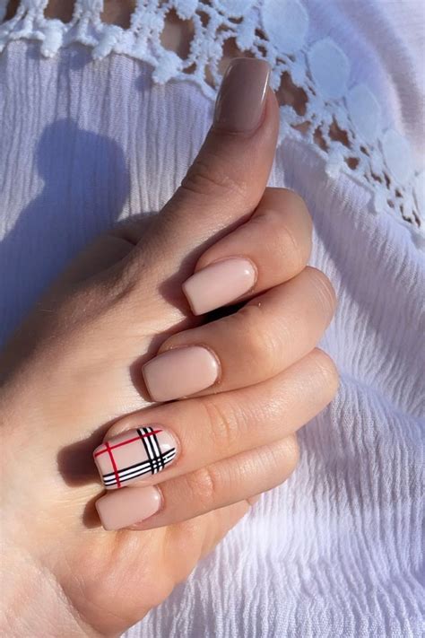 Burberry Nail Inspo Unique Acrylic Nails Fall Acrylic Nails Acrylic