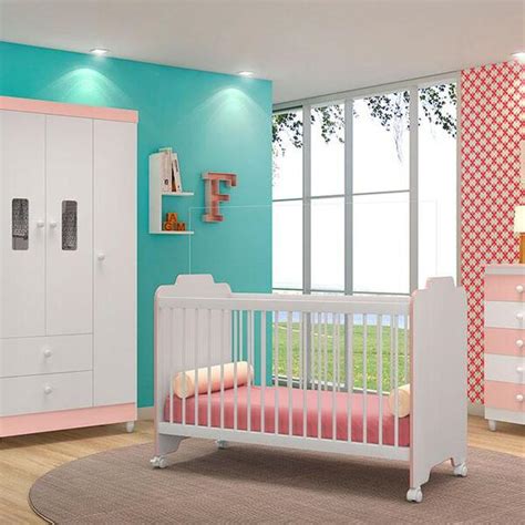 Jogos De Quarto Infantil - Jogo De Quarto Infantil Vitória Branco Rosê Peternella Móveis | Leroy ...