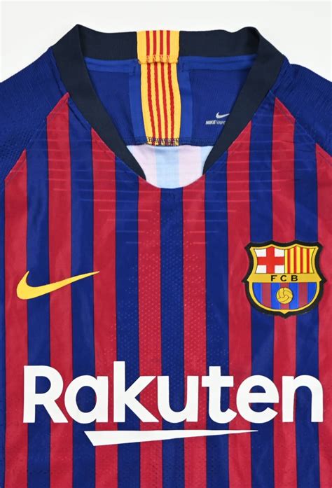 Fc Barcelona Vaporknit Player Issue Shirt L Football Soccer