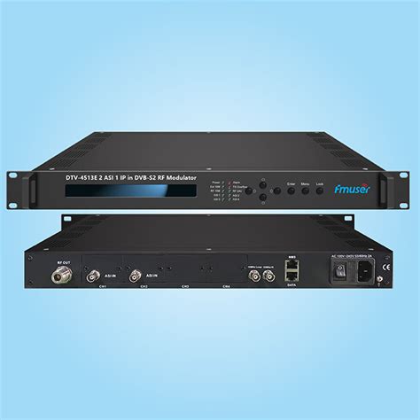 Fmuser Dtv 4513e F 2 4 Asi 1 Ip Udp En Dvb S S2 Rf If Modulador Dtv Front End Equipment Fmuser