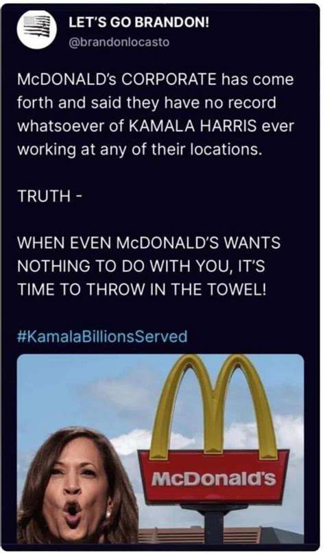 Did Kamala Harris Work At Mcdonalds Here Are The Facts