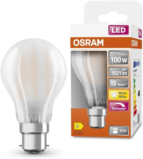 Osram Led Superstar Classic A Dimmable Led Lamp For B D Base Pear