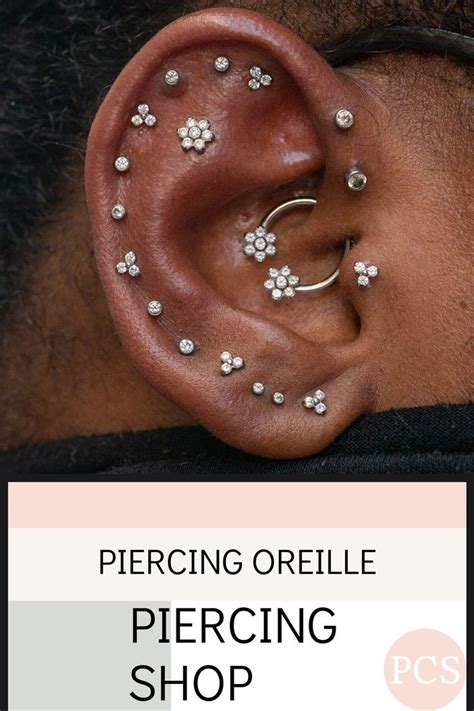 Les piercings Tragus et Helix des designs élégants pour vos oreilles