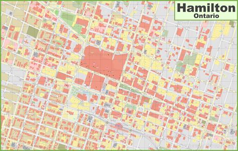 map of canada hamilton