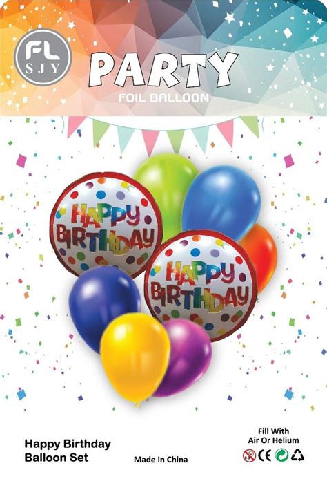 Air Birthday Inch Party Foil Balloon Packaging Type Packet At Rs