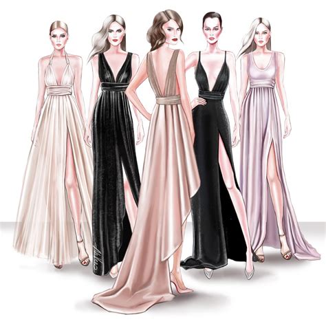 fashion illustrations  clothing brands ahvero