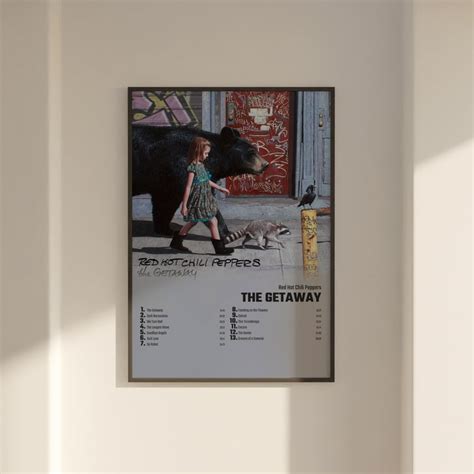 Red Hot Chili Peppers The Getaway Album Cover Poster Wall Art Red Hot Chili Peppers The
