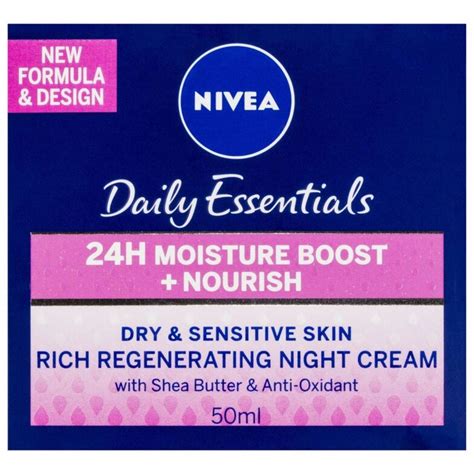 Nivea Daily Essentials Rich Regenerating Night Cream Dry Sensitive 50