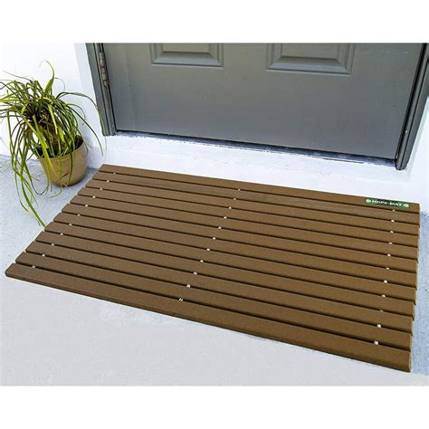 Brown Hdpe Mat Uv Resistant Heavy Duty Waterproof Front Door Mat