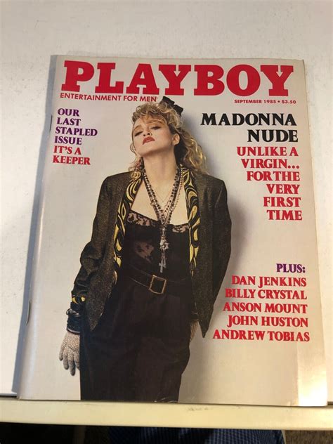 Playboy Adult Magazine September 1985 Madonna Nude Values MAVIN