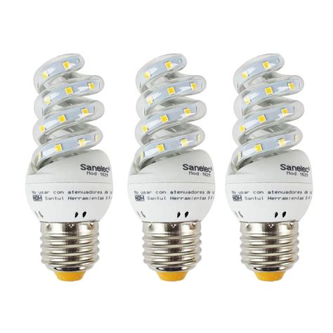 Focos Santul Sanelec Espiral LED 1629 3 Piezas Walmart en línea