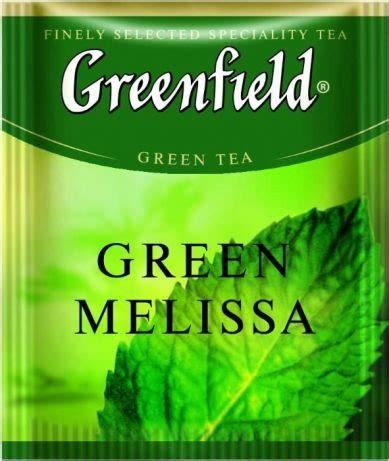 Чай зеленый Greenfield Мелисса, 25 пакетиков - Феофановская