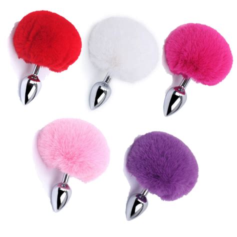 Anal Butt Plug Small Metal Rabbit Tail Cosplay Anal Clit Sex Toy For Women Men Ebay