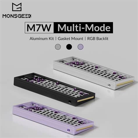 Monsgeek M W Rgb Hot Swappable Wireless Mechanical Keyboard Diy Kit With Gasket Mount Structure