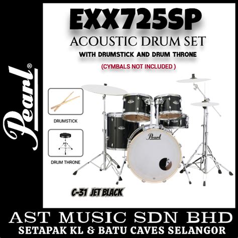 Pearl Exx Sp C Export Exx Series Piece Drum Set With Drumstick