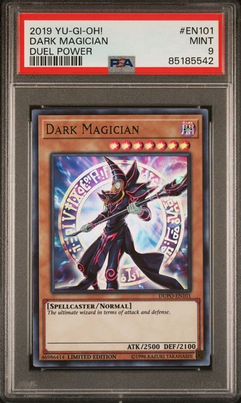 Yu Gi Oh Tcg Dark Magician Duel Power Dupo En101 Ultra Rare Psa 9 Ebay