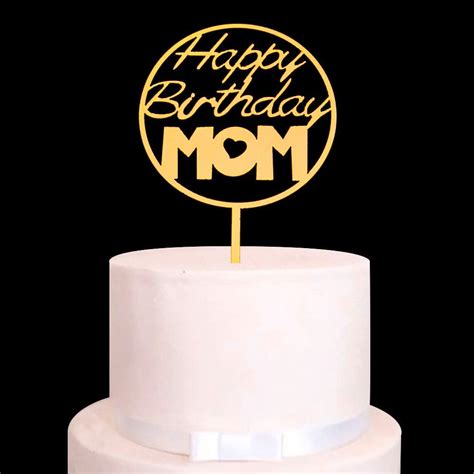 Buy Happy Birthday Mom Cake Topper Mama Birthday Party Decorations