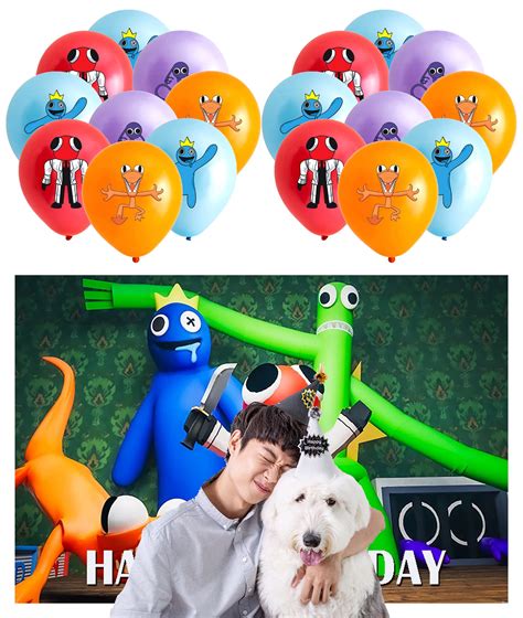 Buy Balloons Friends Birthday Decorations Roblox Rainbow Friends