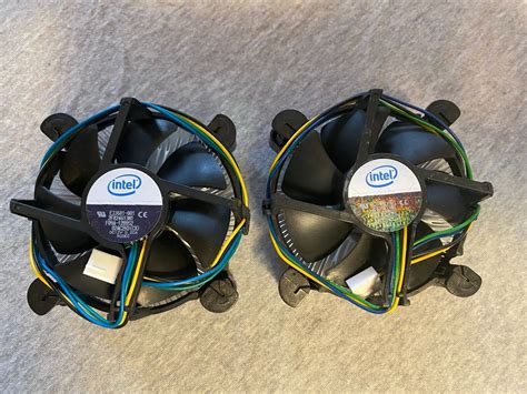 Lot (2) INTEL E33681-001 Socket 775 Aluminum CPU Cooling Fan Heatsink ...