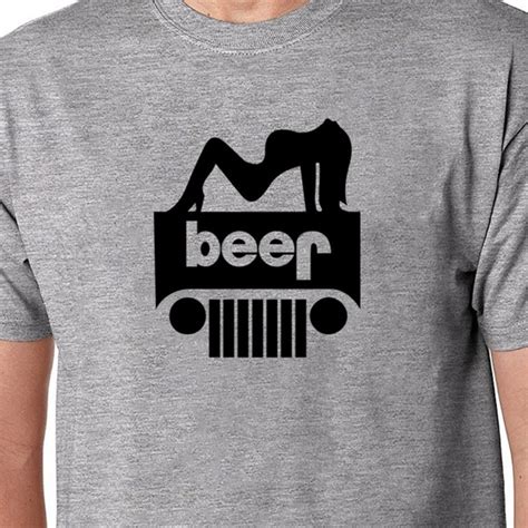 Jeep | Shirts | Jeep Wrangler Inspired Funny Parody Logo Beer Tee ...