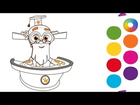 Дедус Раскраска / Игра раскраска для детей / Фиксики дедус - YouTube