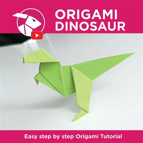 Easy Origami Dinosaur Origami Easy Origami Tutorial Origami