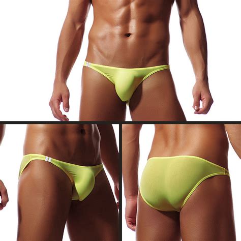 Men S Tanga Underwear Bulge G String Comfy Underpants Bikini Thongs Briefs M 2XL EBay