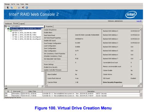 How to Create a RAID Array Using the Intel® RAID Web Console 2