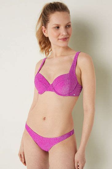 Buy Victoria S Secret Pink Shimmer Bikini Top From The Victoria S Secret Uk Online Shop