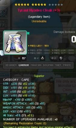 Maplesea Aquila Tyrant Cape Str Legendary Pot Video Gaming