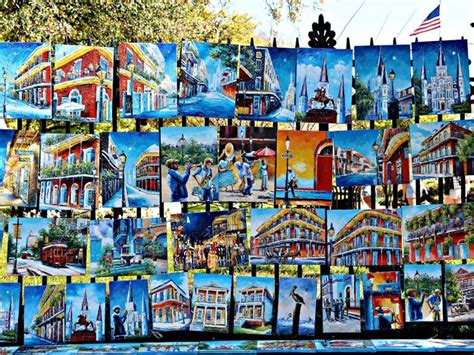 Jackson Square Art in the French Quarter, So Very Colorful - Nola ...