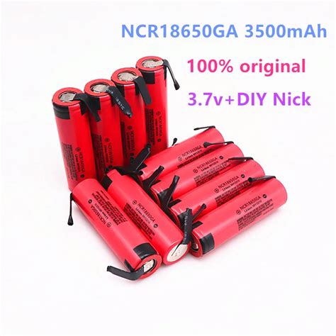 10-Stuks-100-Originele-Ncr-18650ga-30a-Ontlading-3-7V-3500Mah-18650 ...