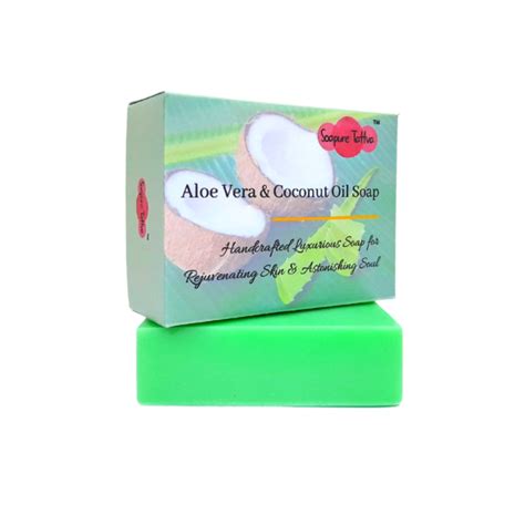 Aloe Vera Coconut Oil Handmade Herbal Soap With Aroma Of Natural