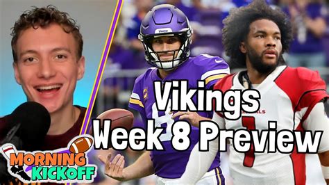 Minnesota Vikings Week 8 Predictions Vs Arizona Cardinals Youtube