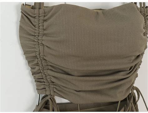 Korean Style High Waist Bikini Set Women Biquini Suit Two Pieces Swimwear Solid Swimsuit High