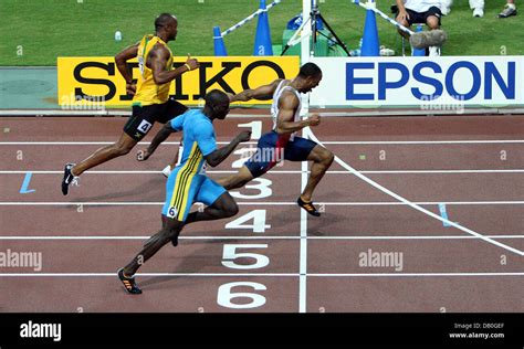 US American Sprinter Tyson Gay R Crosses The Finish Line To Win The Men S M Final Ahead Of