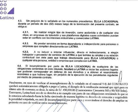 Jazmín Pinedo y Latina Todo lo que se sabe de la demanda por casi medio millón de soles a la