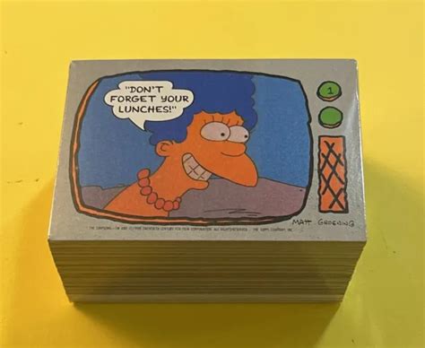 1990 The Simpsons Trading Cards Complete Base Set 88 Cards £29 70 Picclick Uk