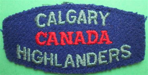 A Calgary Canada Highlanders Badge In General