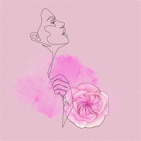 Pink Woman Abstract Line Drawing Free Stock Photo Public Domain Pictures