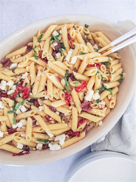 Easy Greek Pasta Salad With Penne Ririsgreekeats