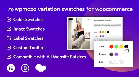 WPMozo Variation Swatches For WooCommerce Enhance Product Options