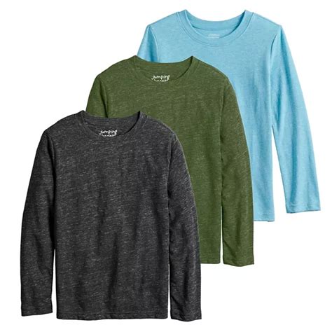 Boys 4 12 Jumping Beans® 3 Pack Crew Textured Tees