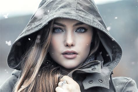 Women Blonde Face Alessandro Di Cicco Portrait Hoods Wallpapers Hd